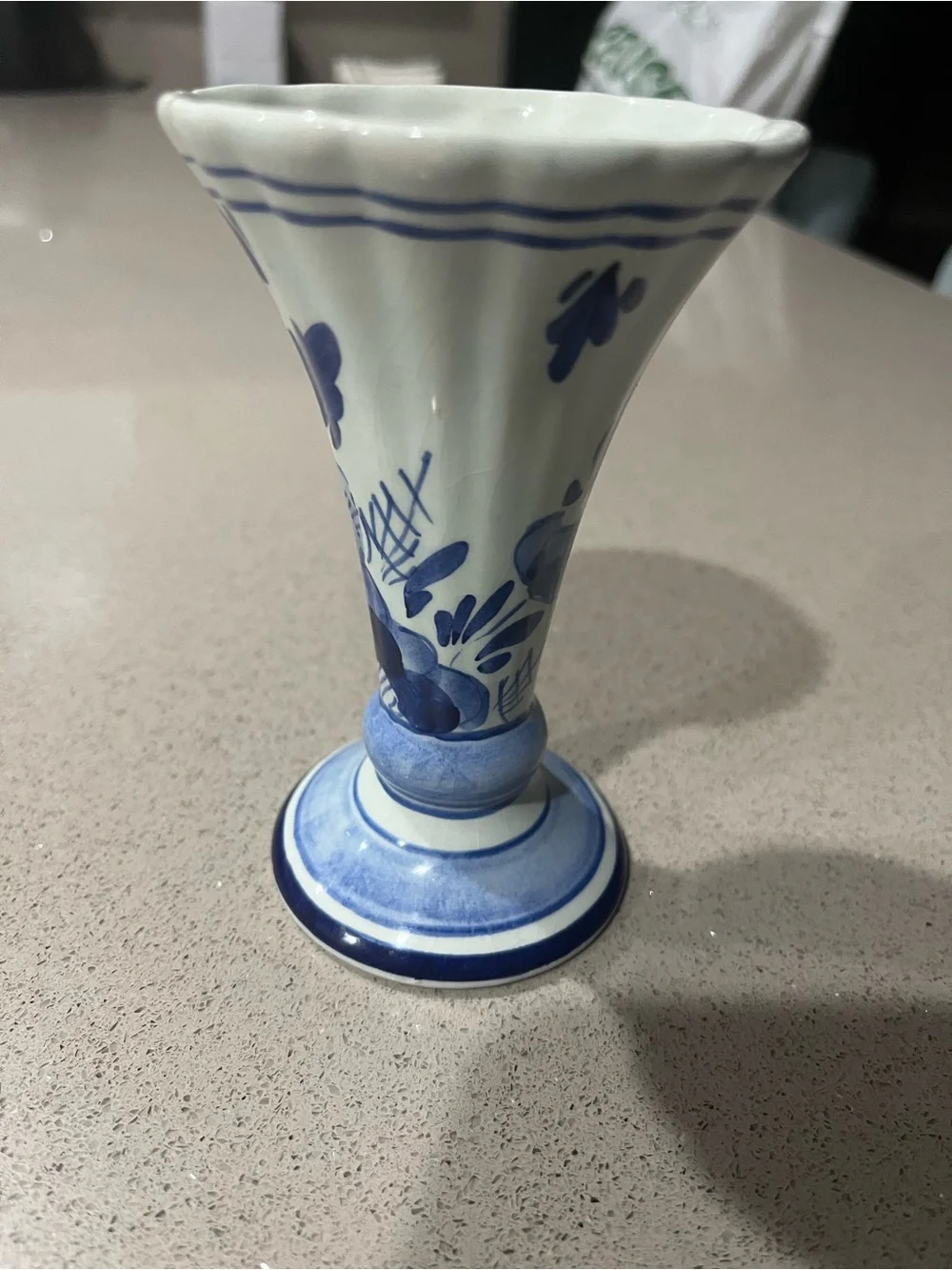 Vintage 1960’s 4” - Classic Delft Style Dutch Authentic Bud Vase